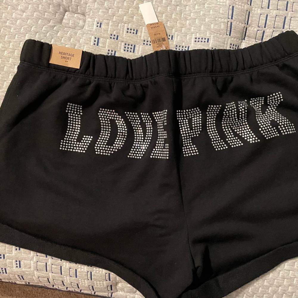 NWT Pink Victorias Secret Heritage Shorts Bling